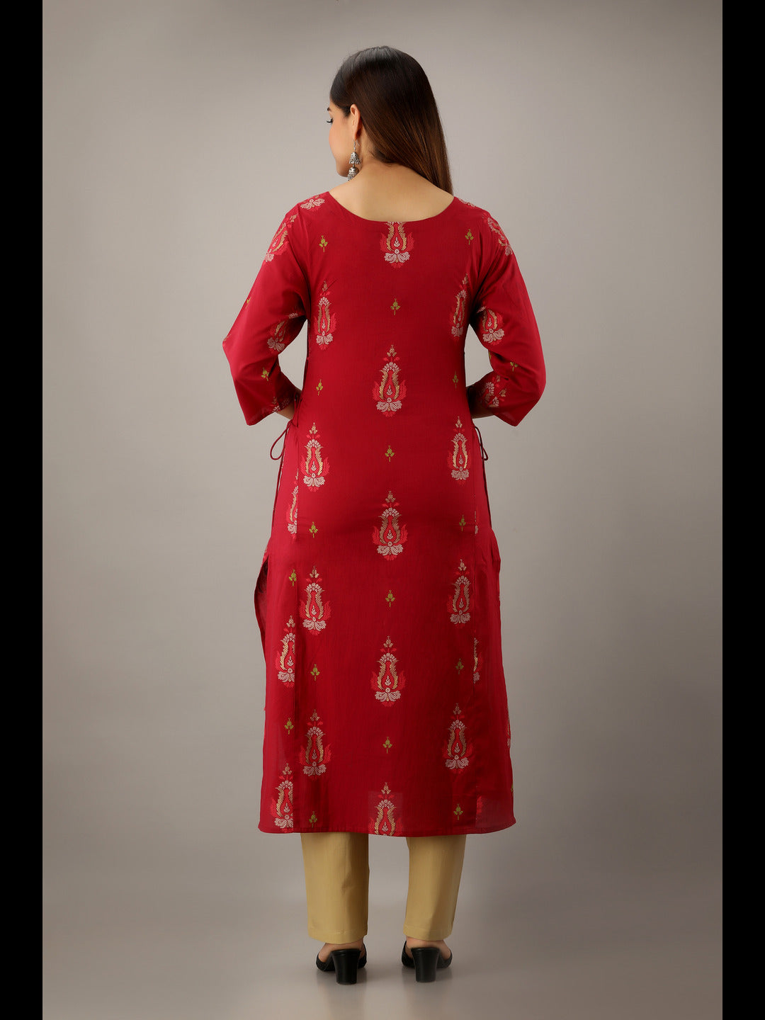 Printed Cotton Straight Kurta