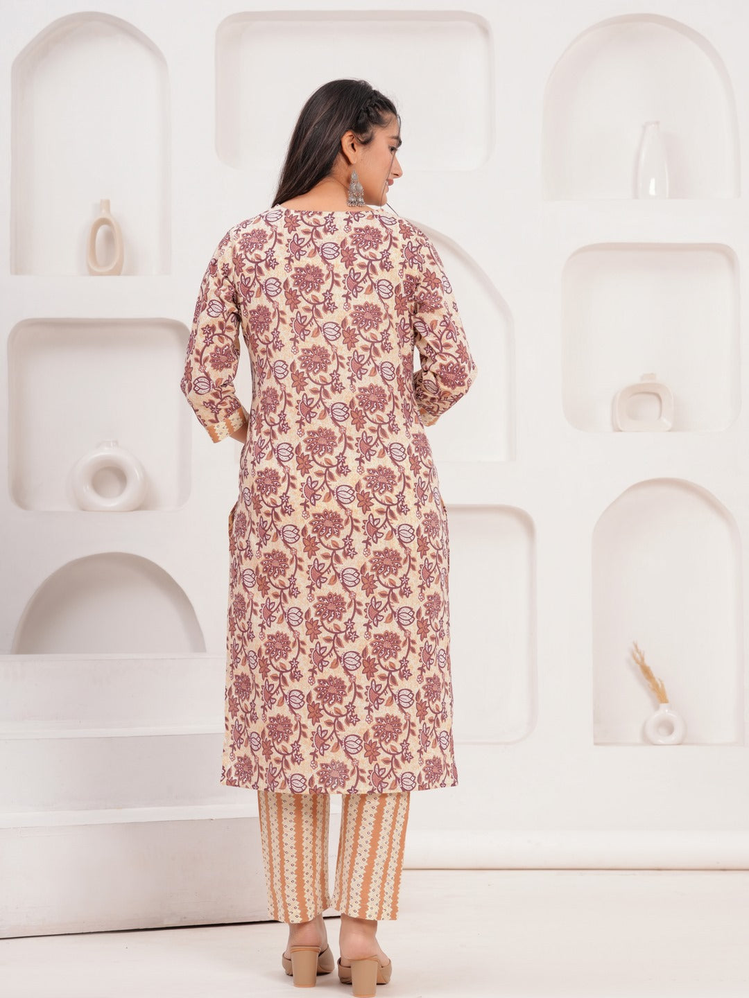 Cotton Printed Straight Kurta Set