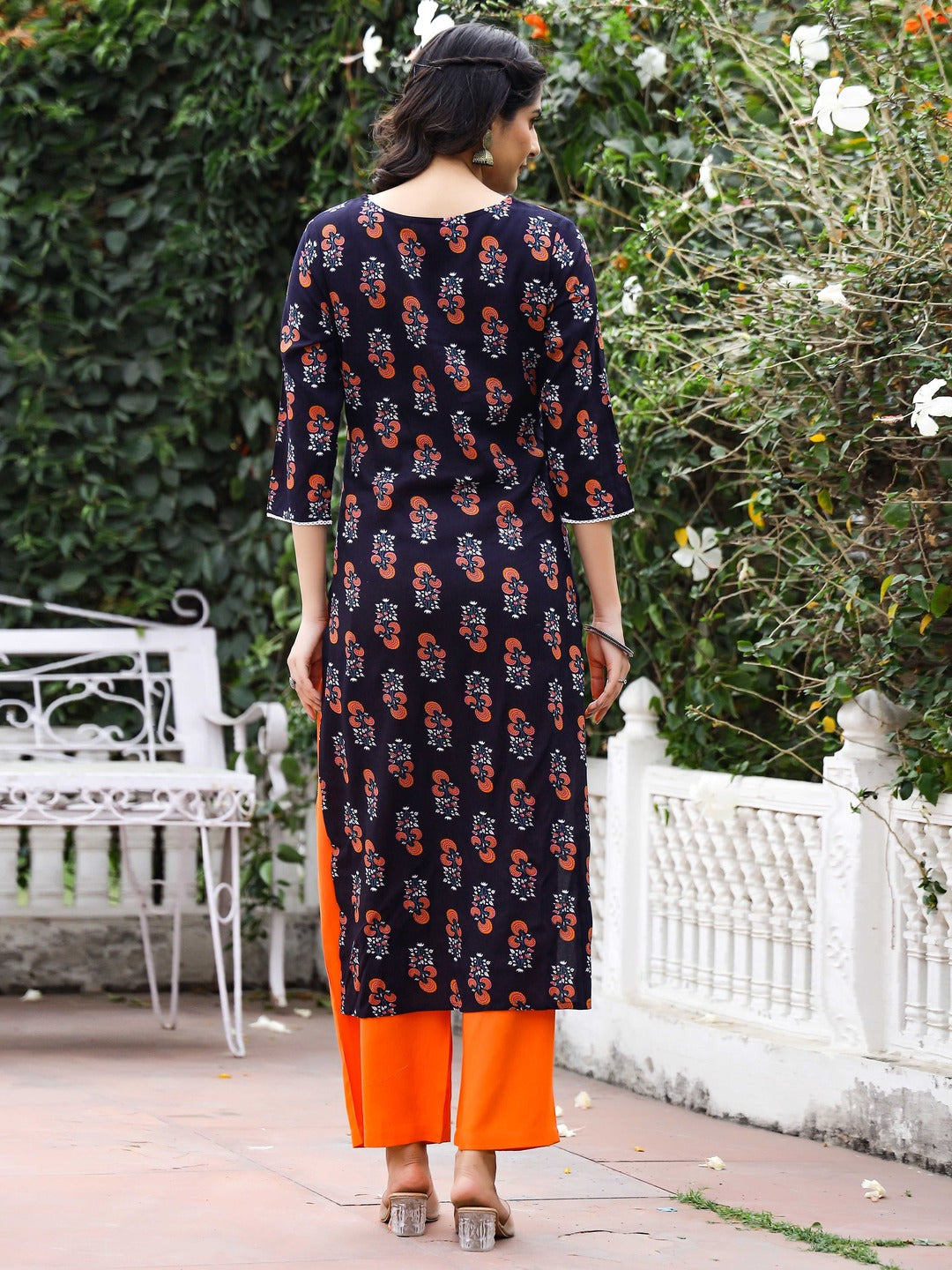 Straight Printed Viscose Rayon Kurta