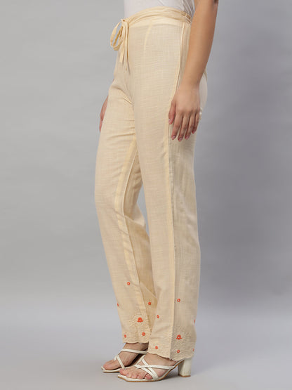 Regular Fit Rayon Trousers