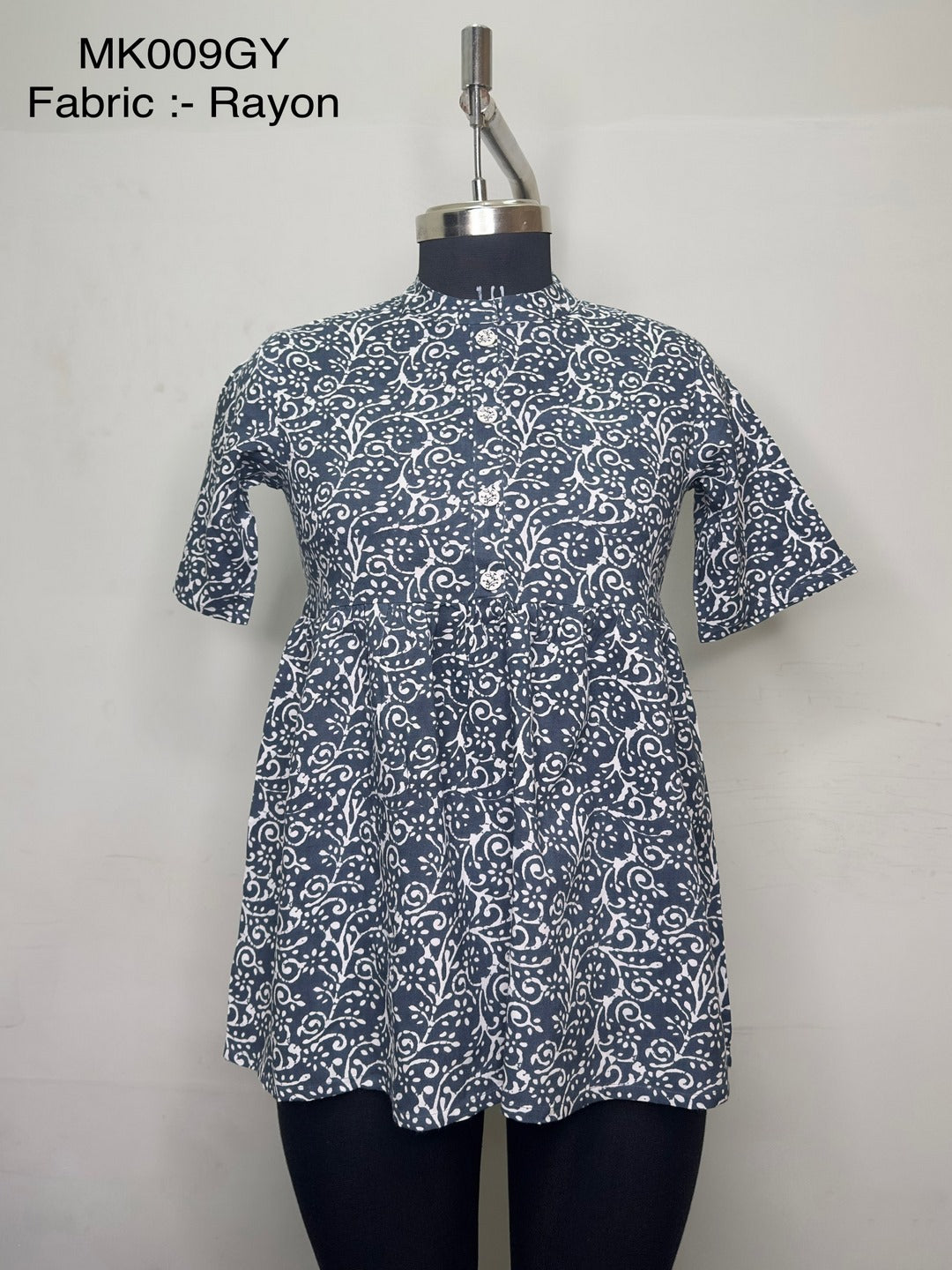 Rayon Printed Regular Top