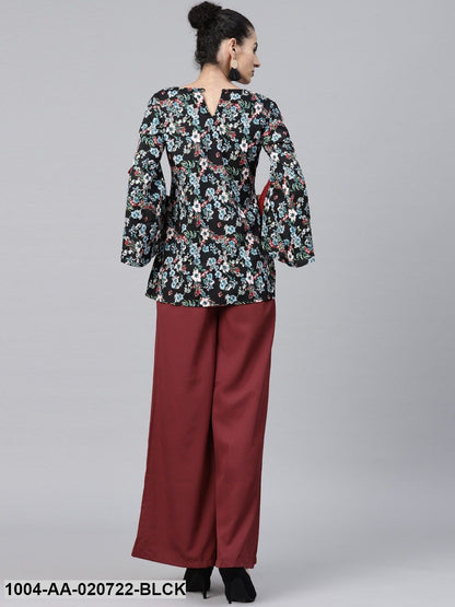 Printed Top with Palazzos