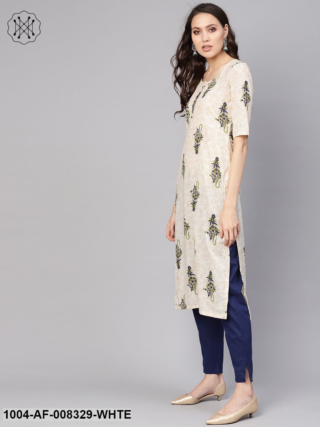 Cotton stretchable pants with pockets – Roshni Boutique