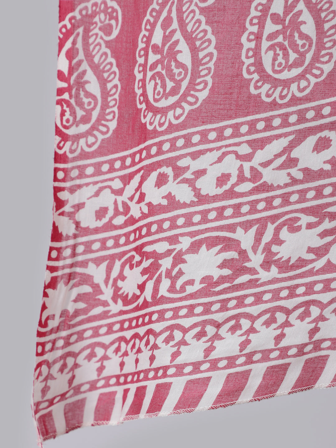 Pink Ethnic Printed Straight kurta With Palazzo and dupatta