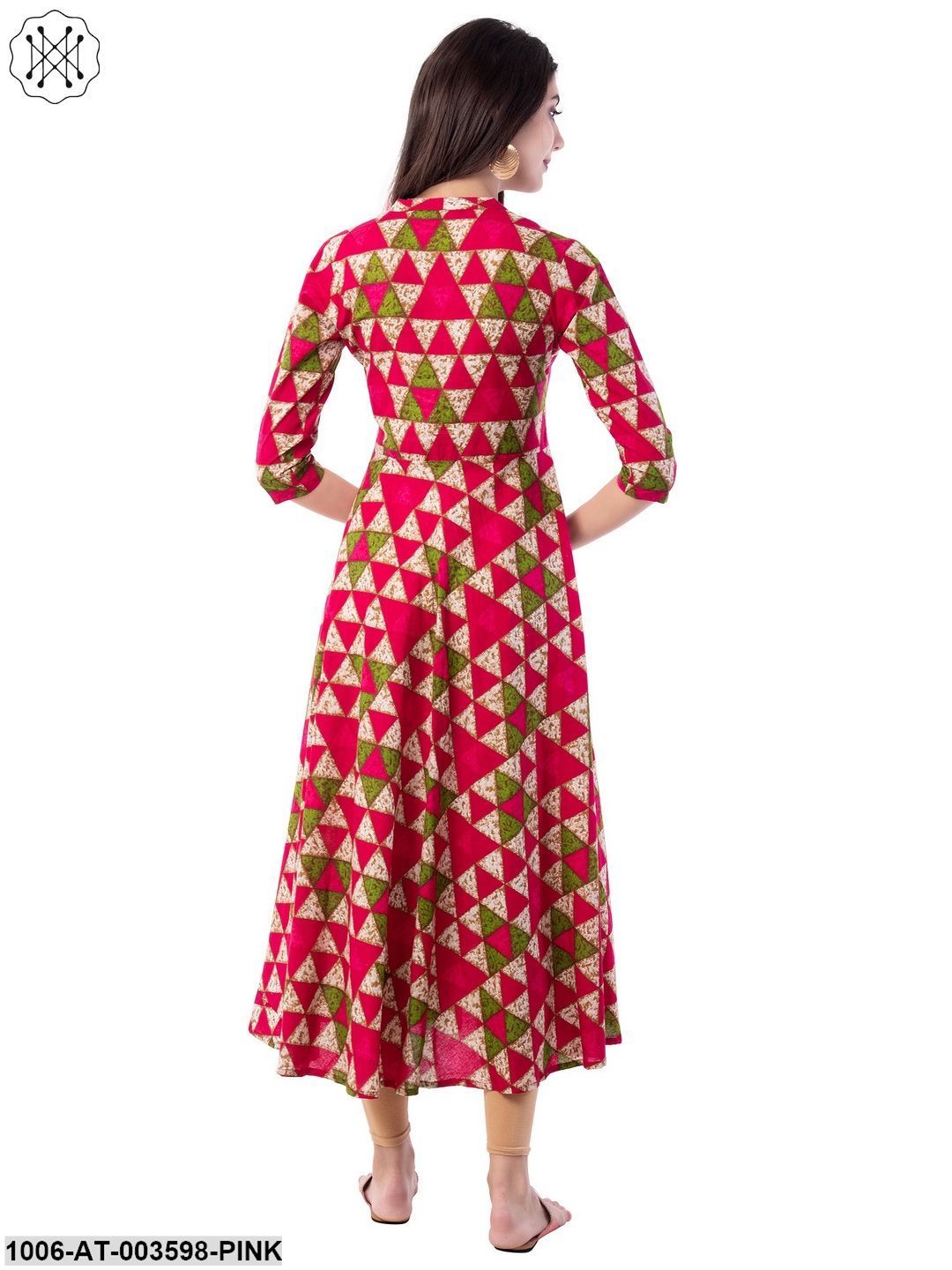 Women's Cotton Printed A-Line Kurta