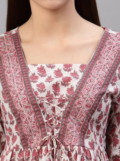 Floral Printed Cotton Top