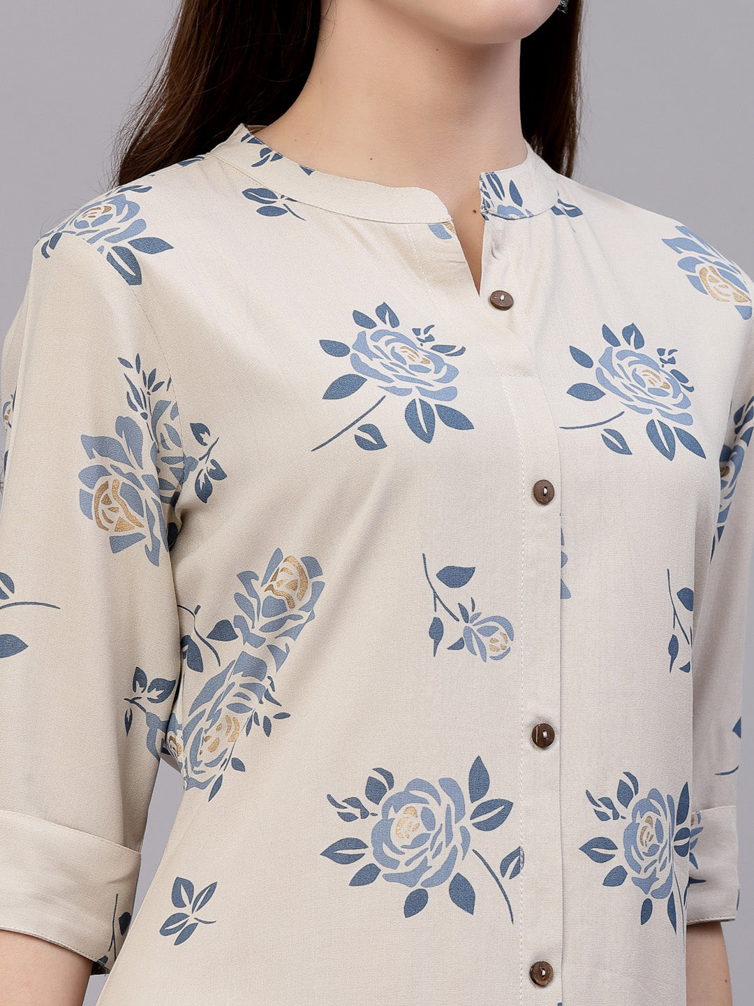 Floral Printed A-Line Kurta