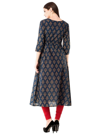 Women Cotton Printed A-Line Kurta