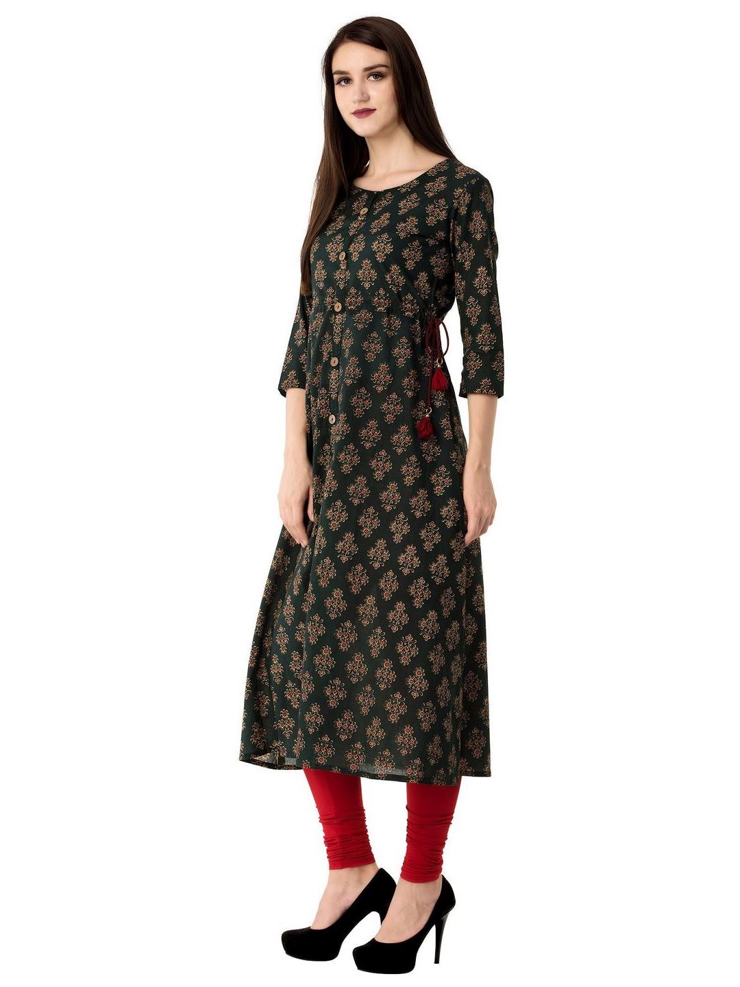 Women Cotton Printed A-Line Kurta