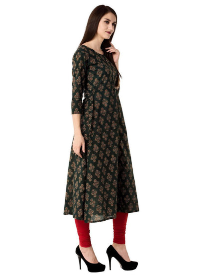 Women Cotton Printed A-Line Kurta