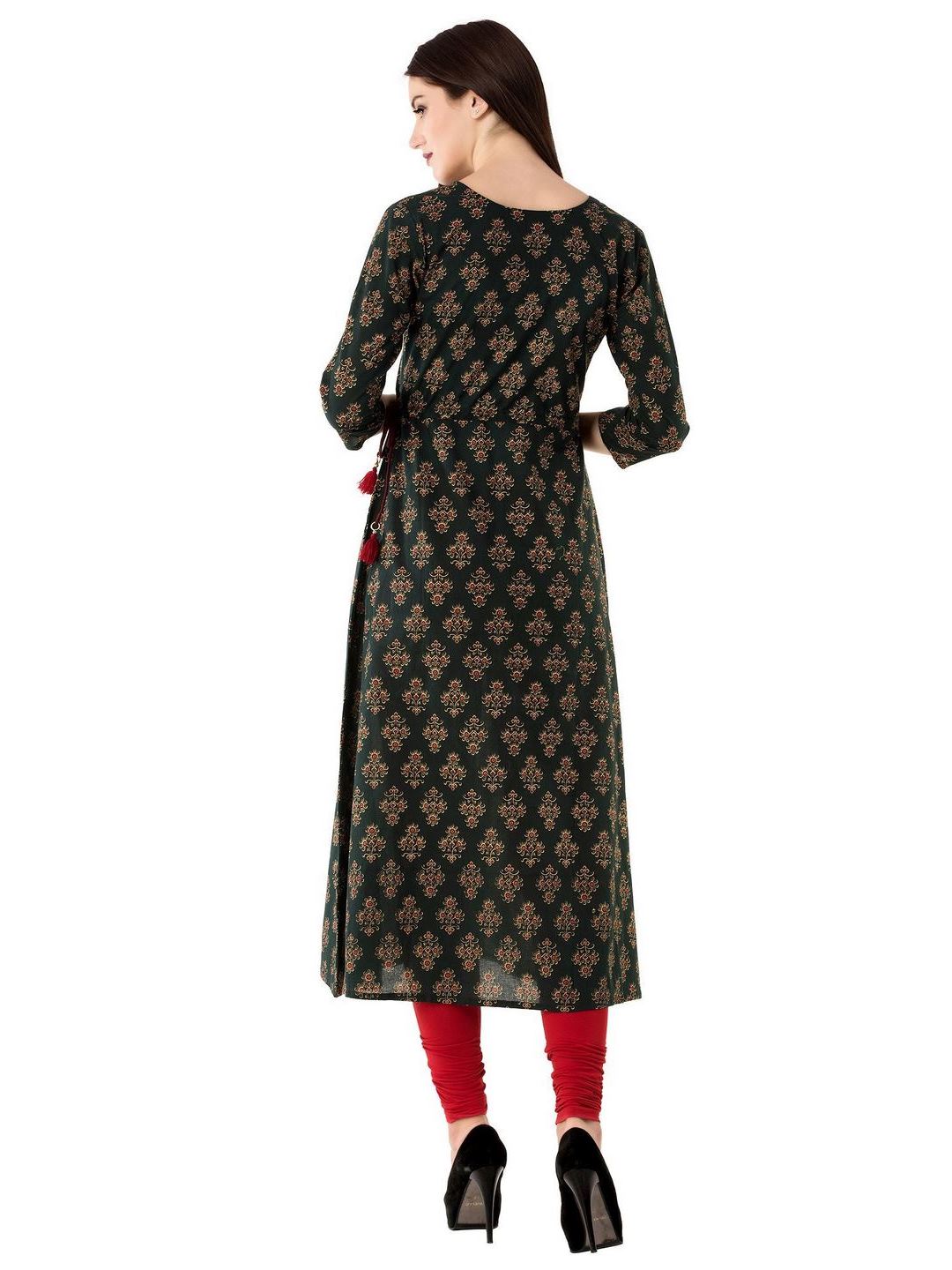 Women Cotton Printed A-Line Kurta