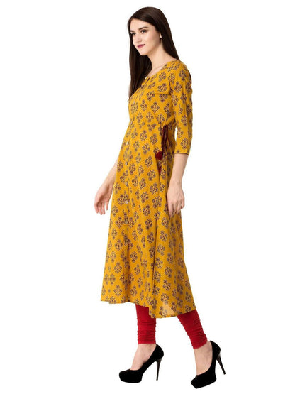 Women Cotton Printed A-Line Kurta