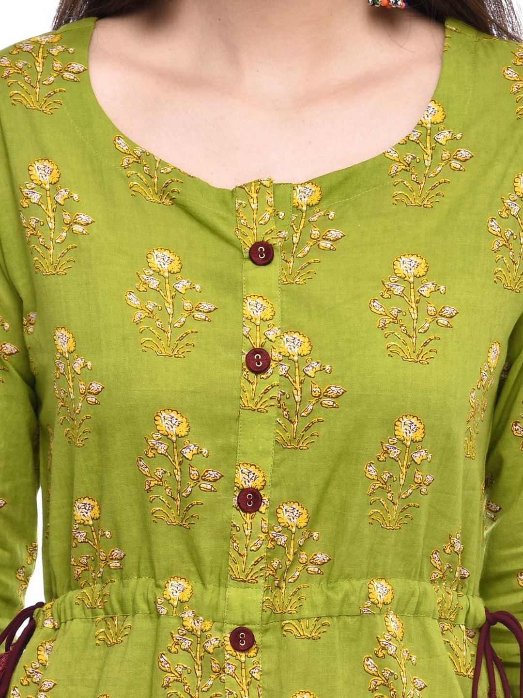 Women Cotton Printed A-Line Kurta