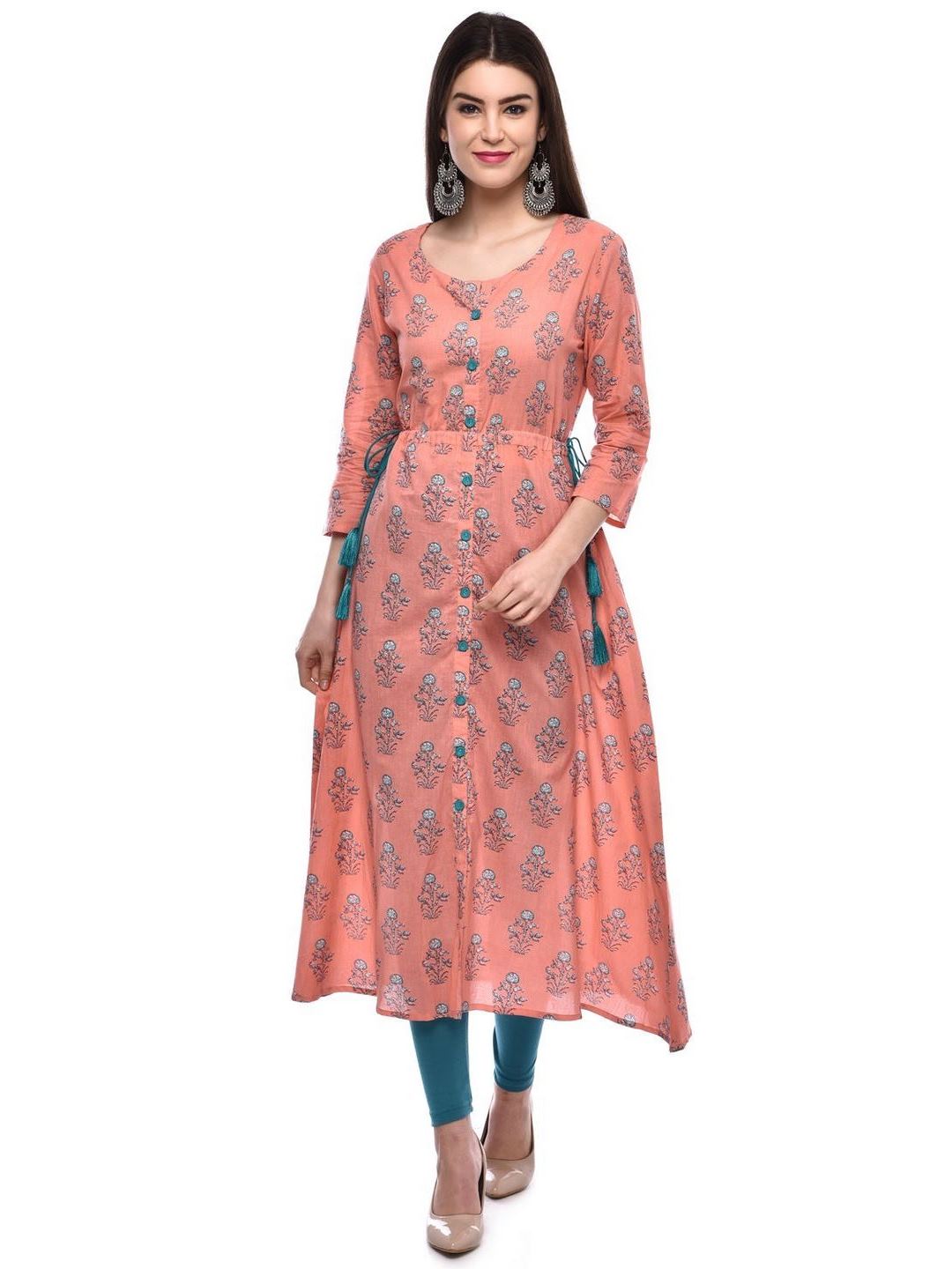 Women Cotton Printed A-Line Kurta