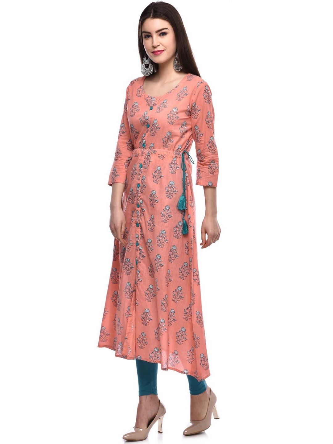 Women Cotton Printed A-Line Kurta