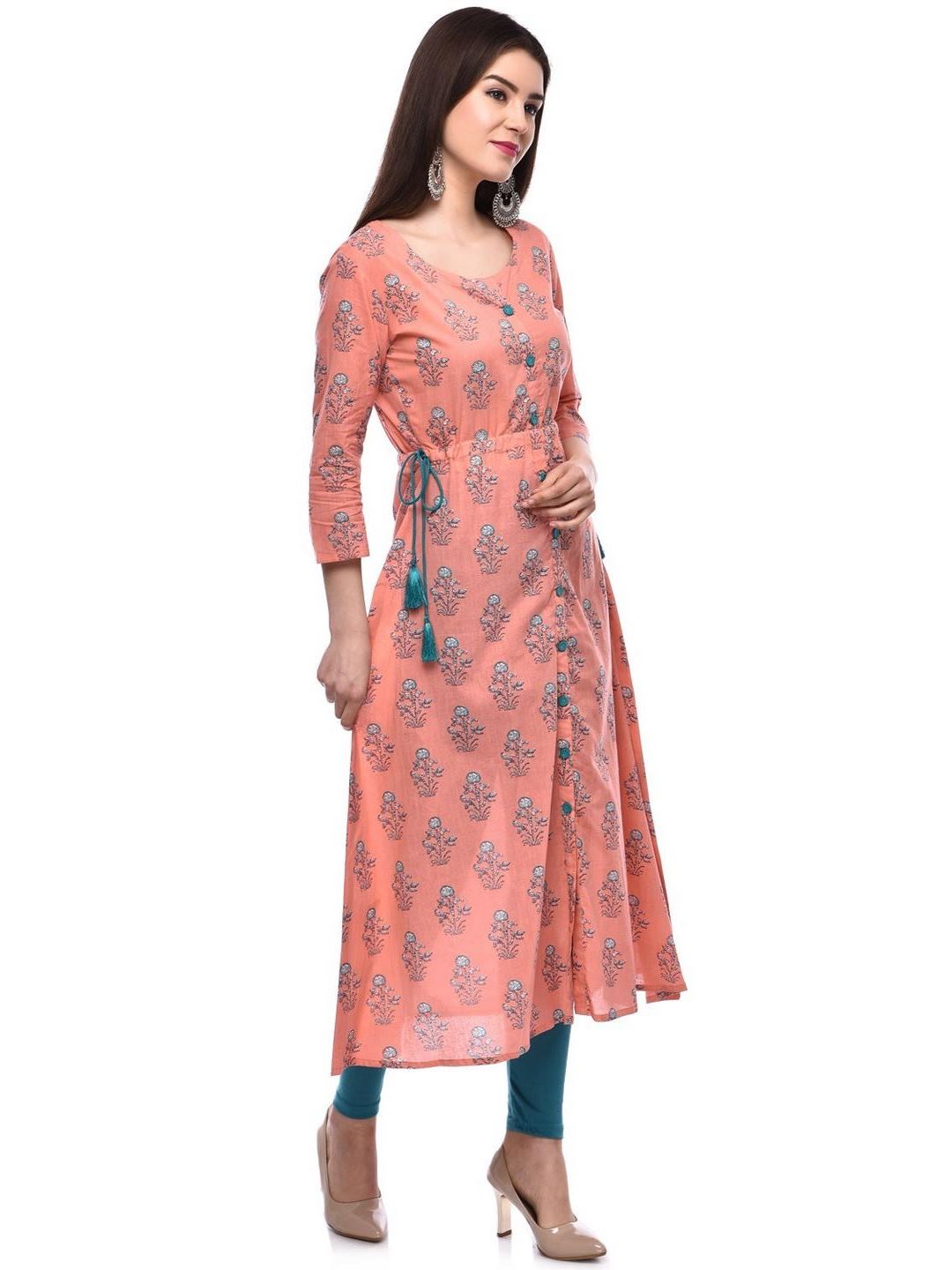 Women Cotton Printed A-Line Kurta