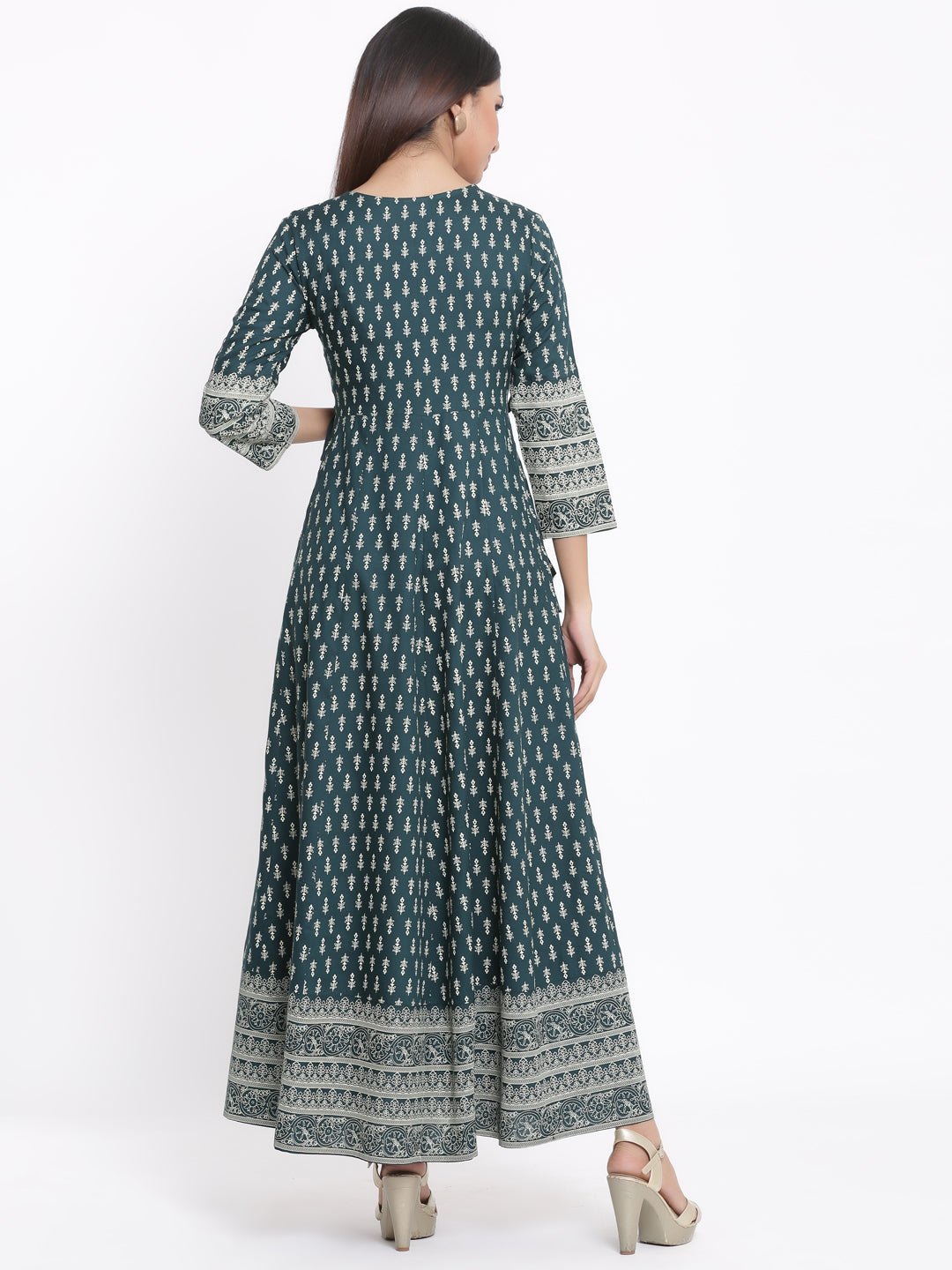 Rayon Printed Anarkali Gown