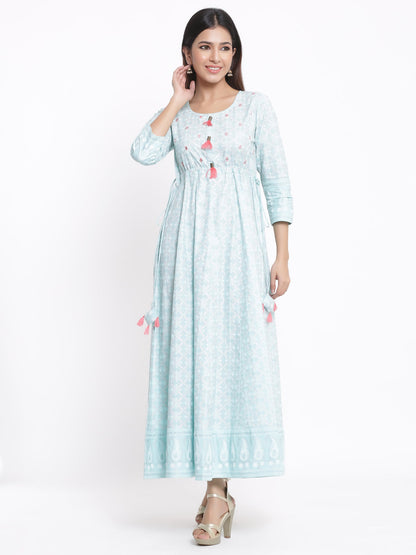 Cotton Printed Anarkali Gown