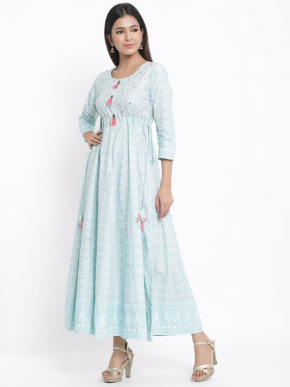 Cotton Printed Anarkali Gown