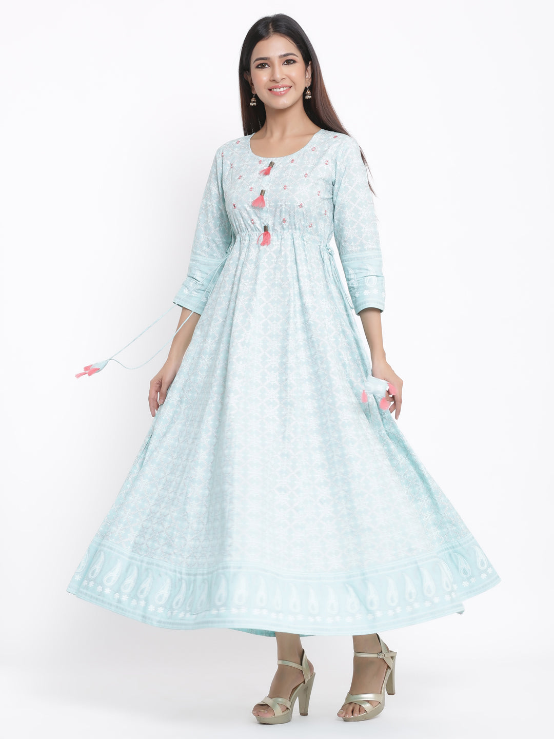 Cotton Printed Anarkali Gown