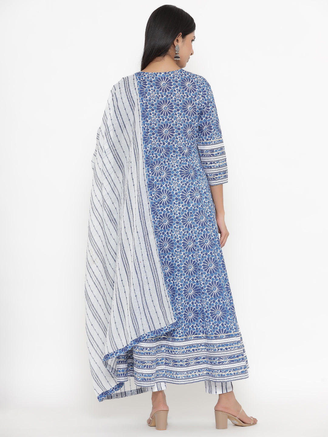 Cotton Printed Regular Kurta Pant Dupatta