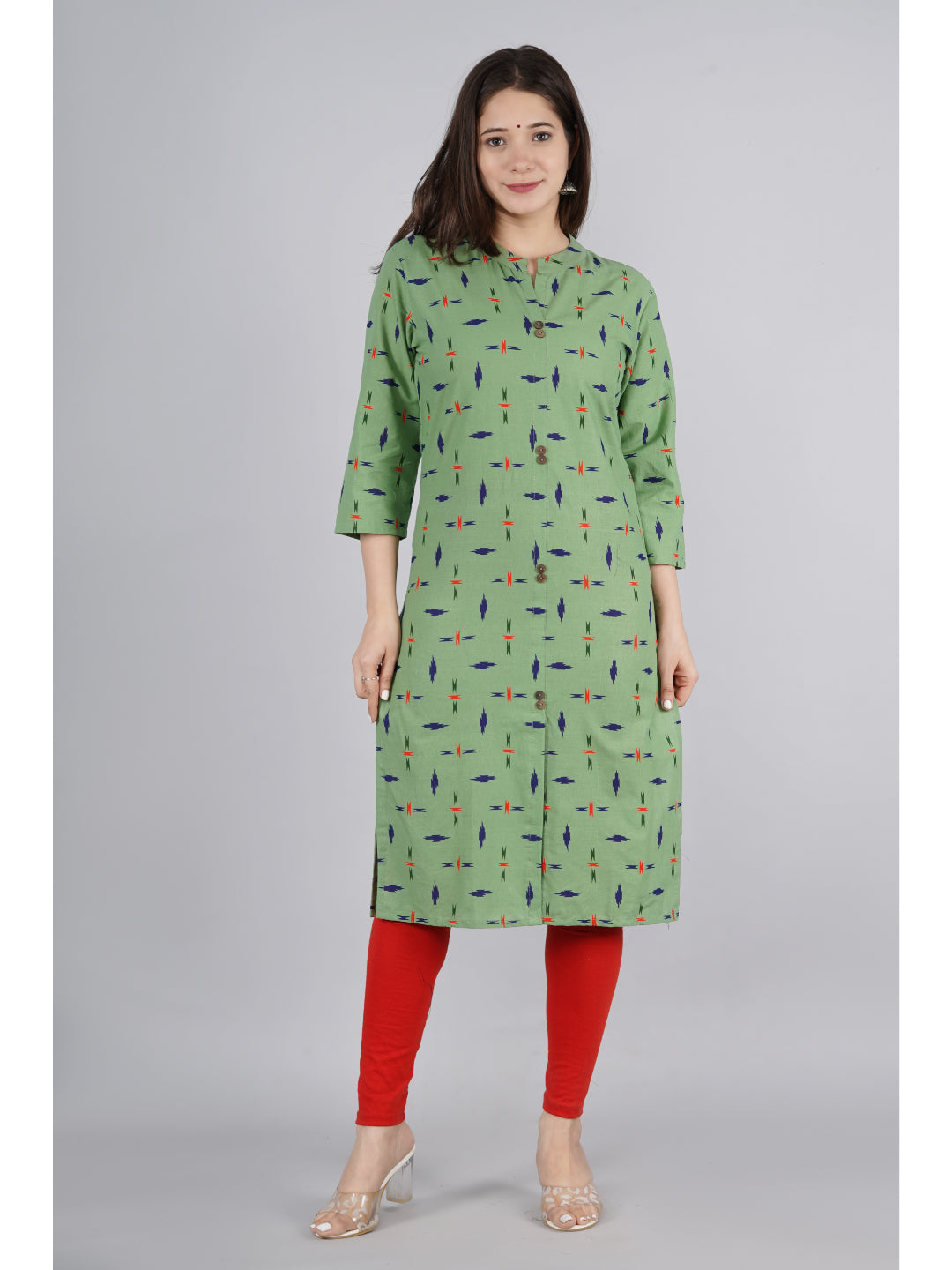 Cotton Printed Straight Kurta