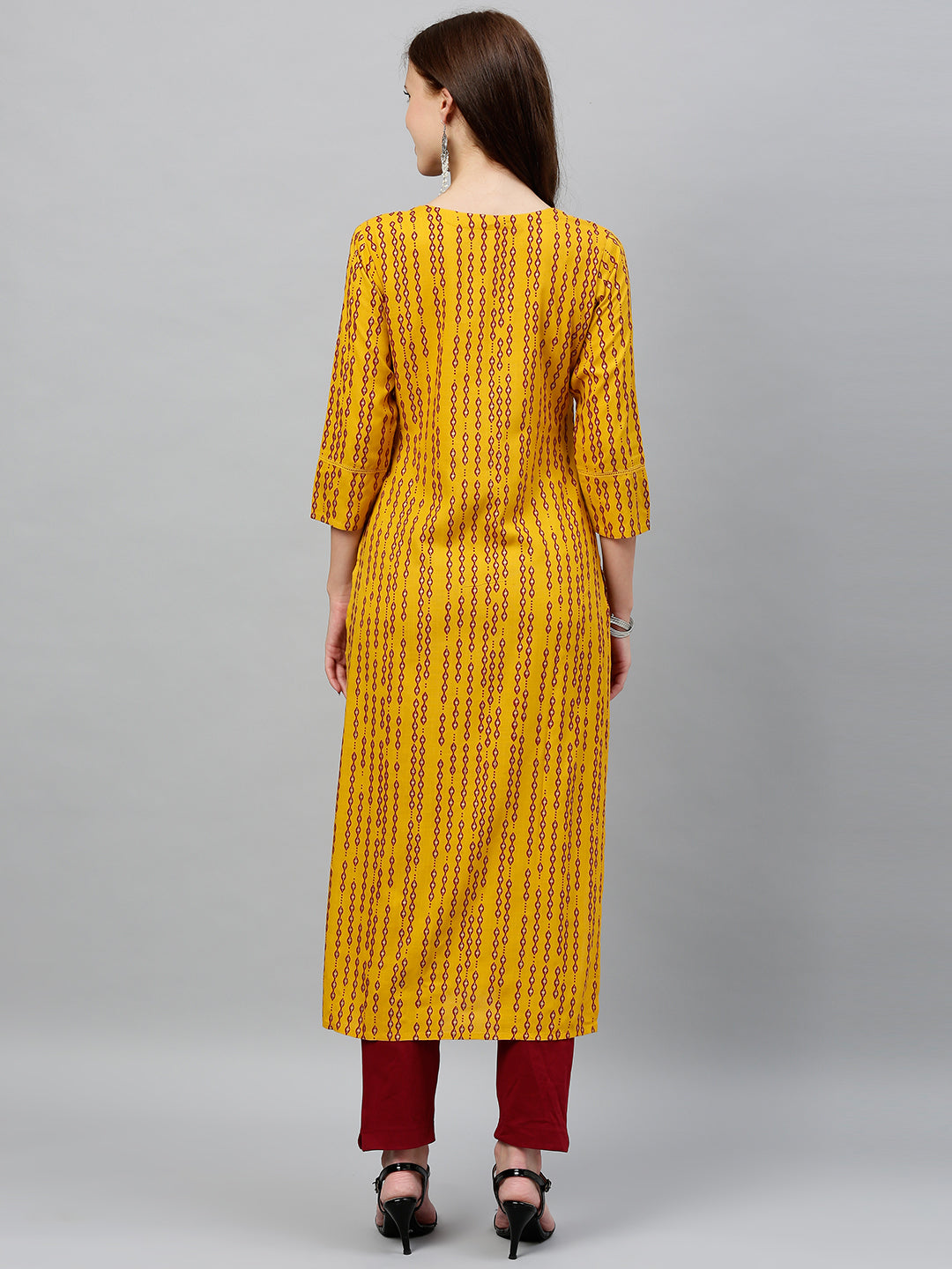 Rayon Printed Straight Kurta