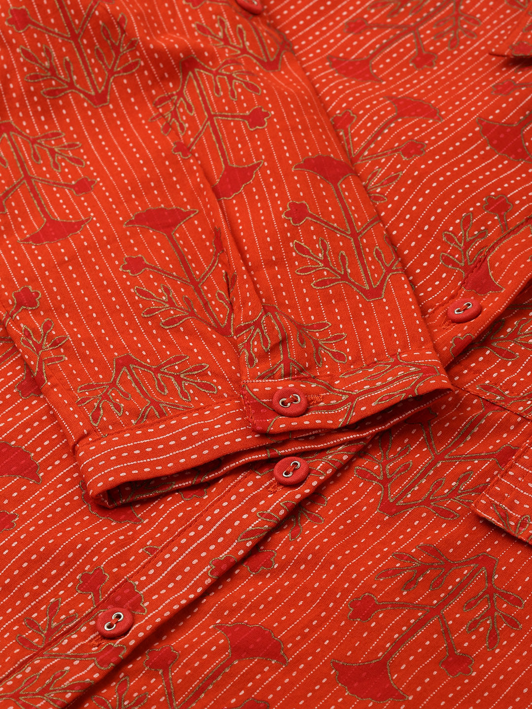 Cotton Printed A-Line Kurta