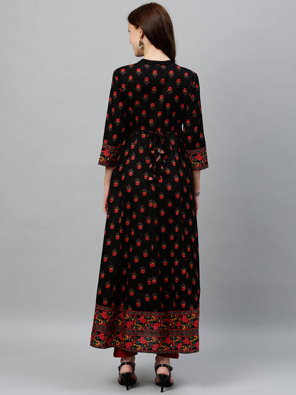 Cotton Buta Print Anarkali Kurta