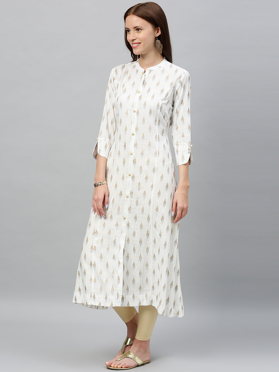 Rayon Printed A-Line Kurta