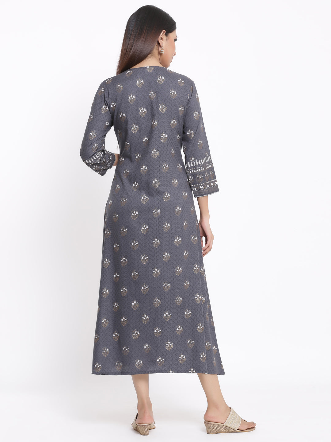 Rayon Printed A-Line Kurta