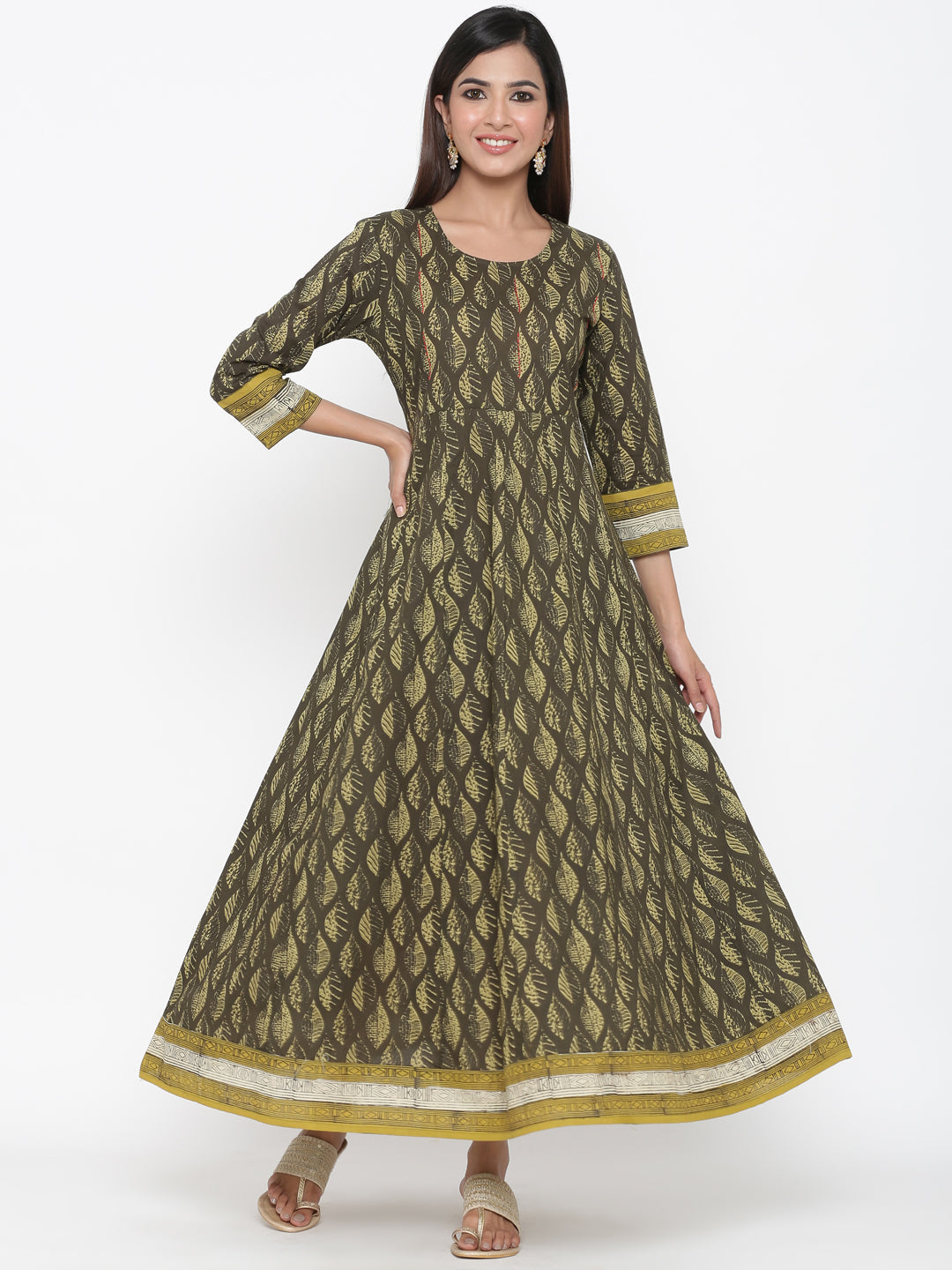 Cotton Printed Anarkali Kurta