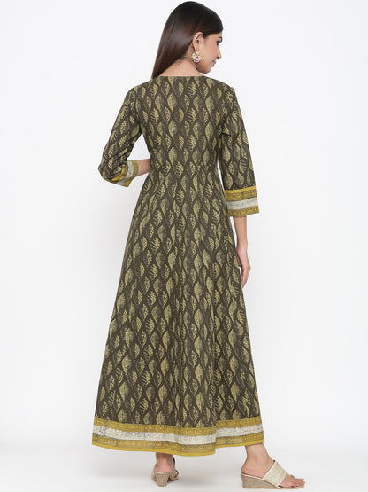 Cotton Printed Anarkali Kurta