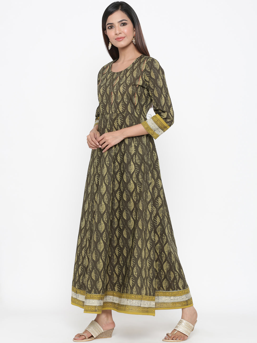 Cotton Printed Anarkali Kurta