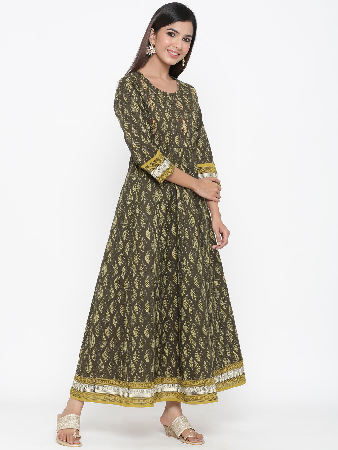 Cotton Printed Anarkali Kurta