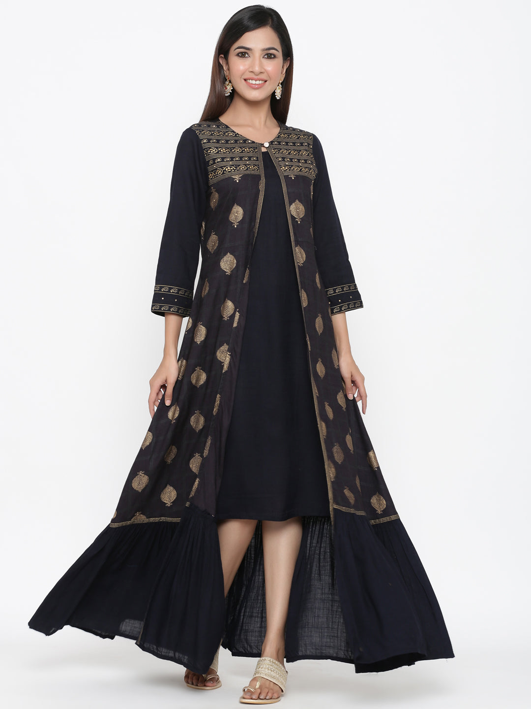 Rayon Printed Anarkali Kurta