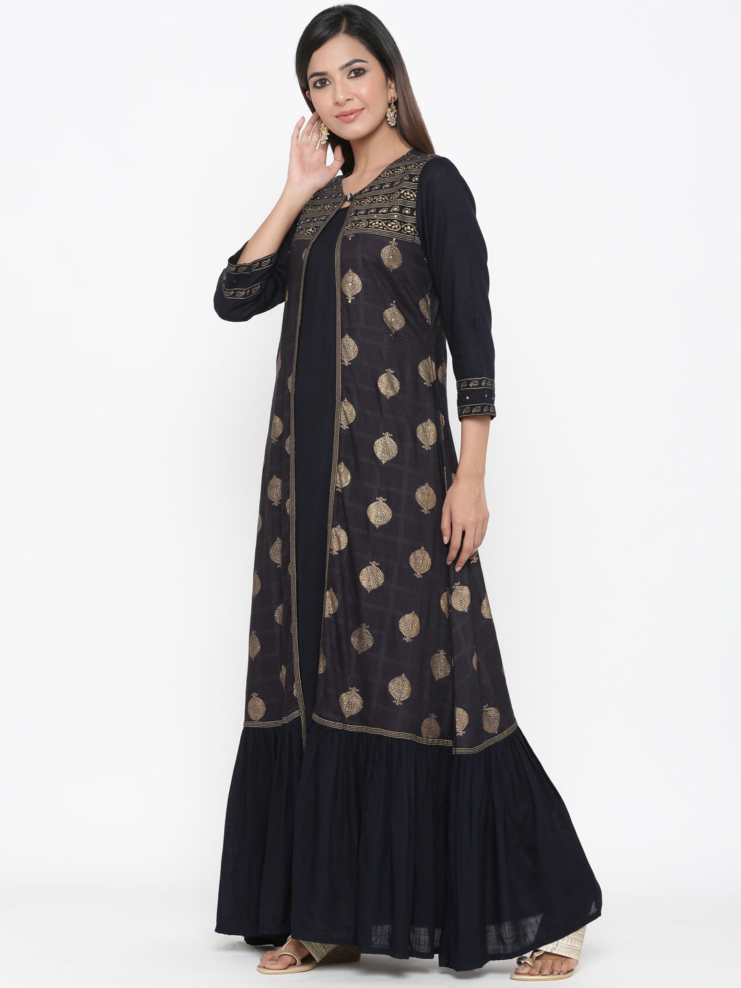 Rayon Printed Anarkali Kurta