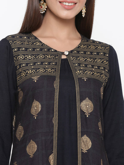 Rayon Printed Anarkali Kurta