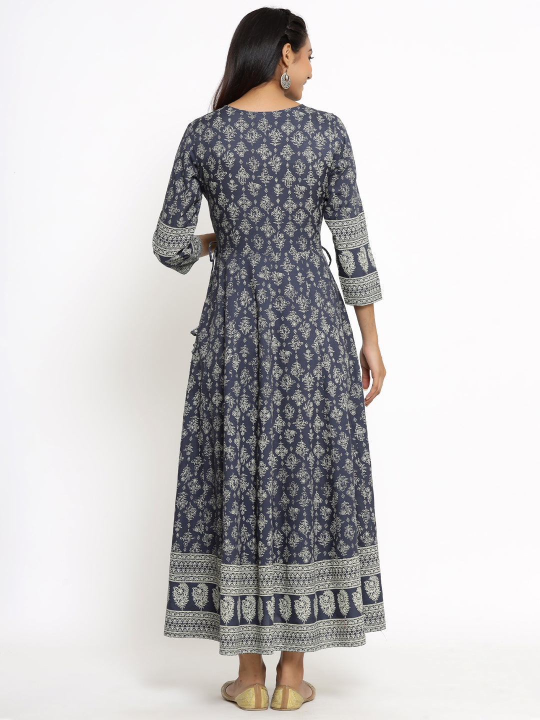 Rayon Floral Print Anarkali Kurta