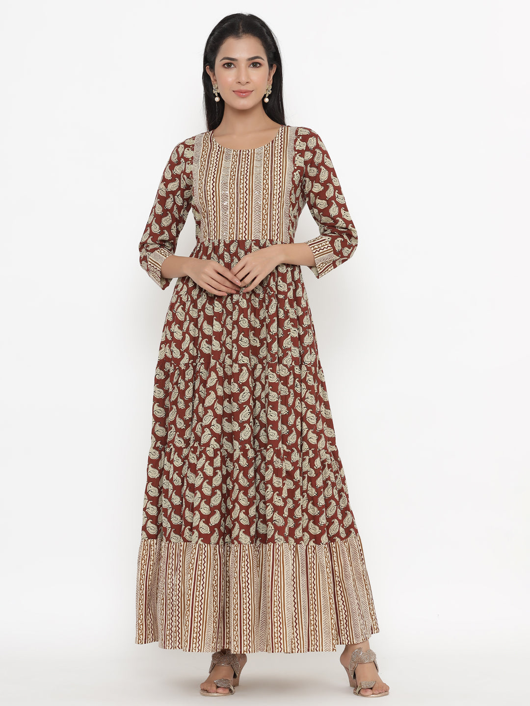 Cotton Buta Print Regular Kurta