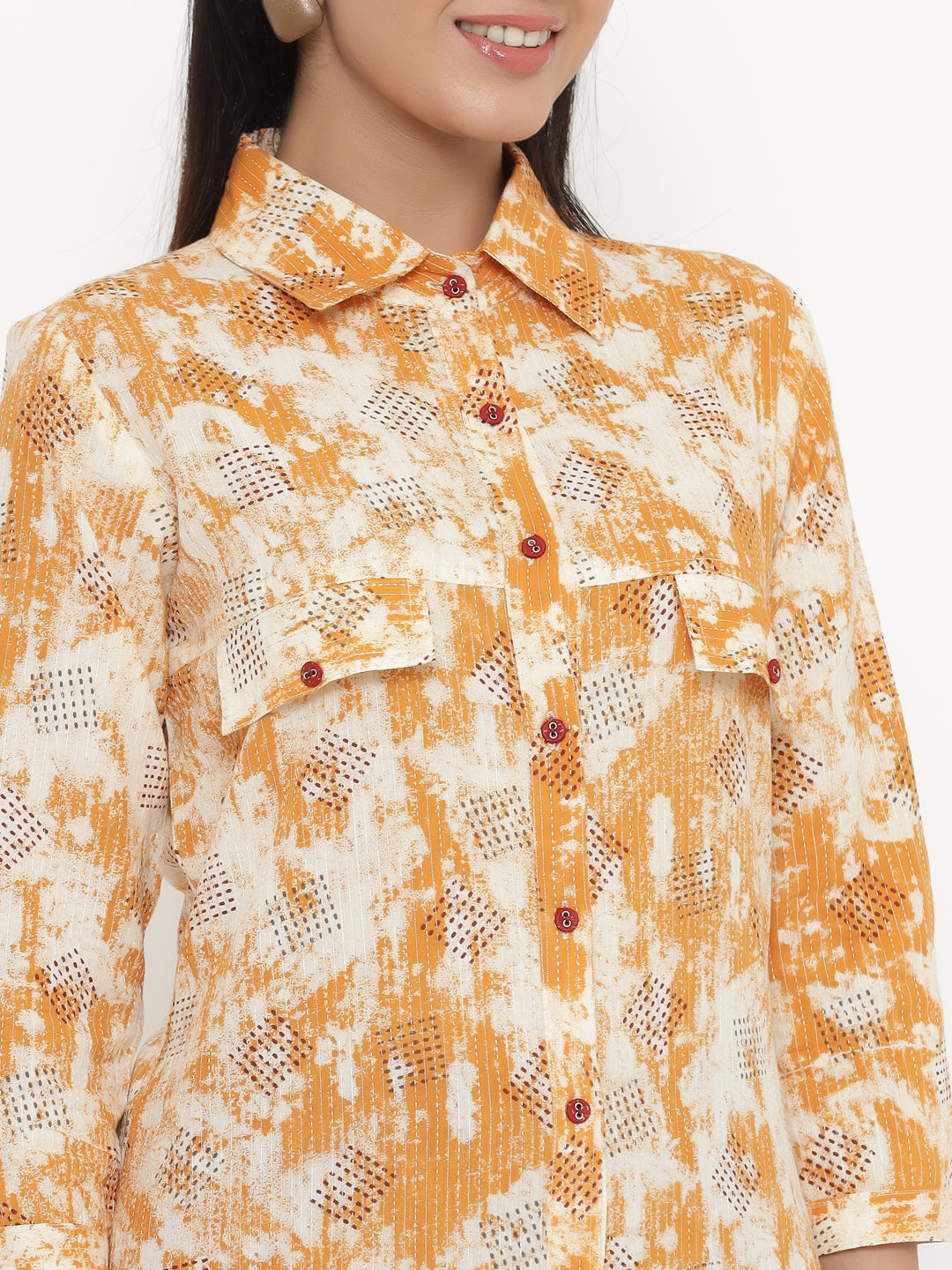 Cotton Printed A-Line Kurta