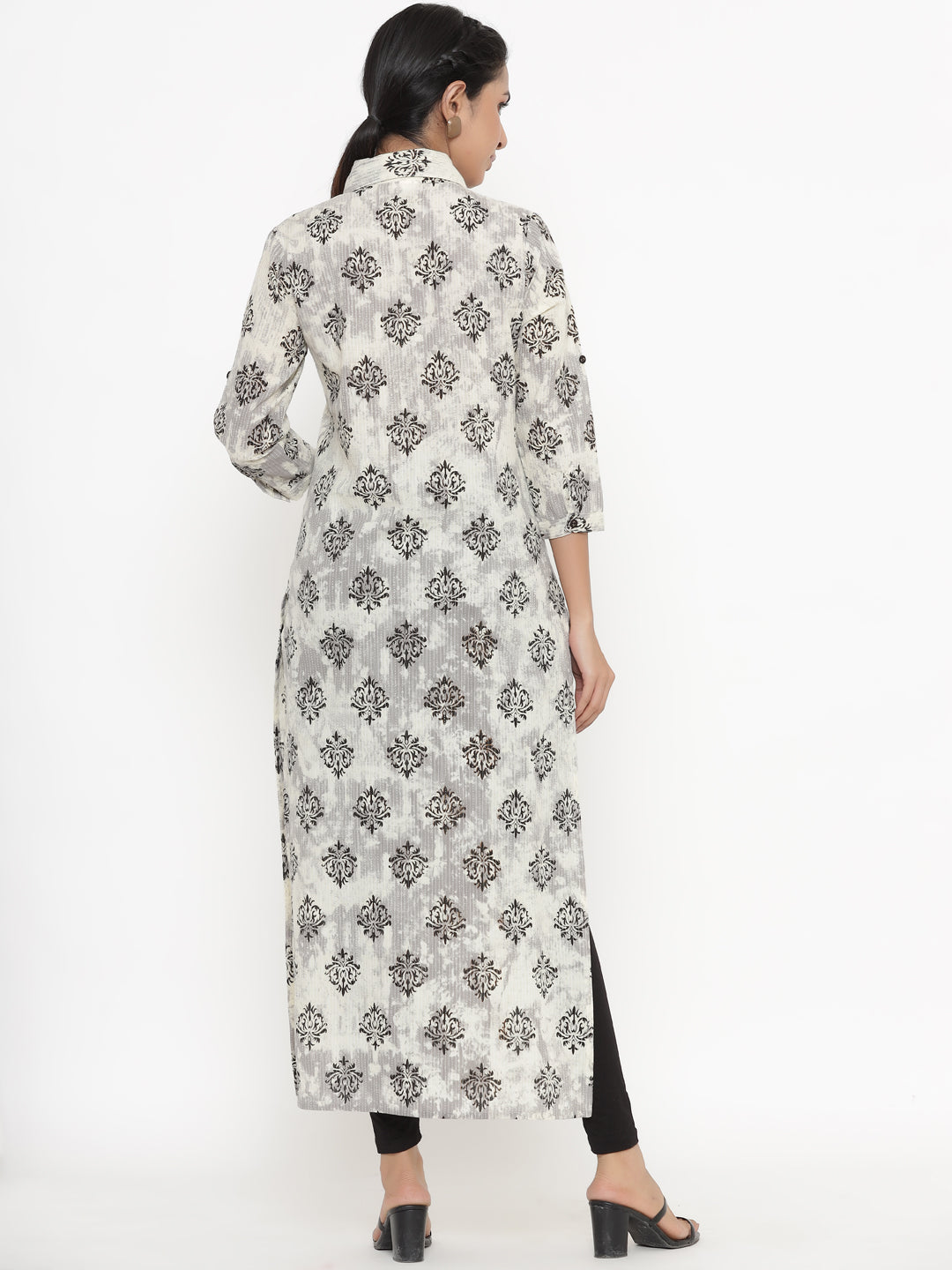 Cotton Printed A-Line Kurta