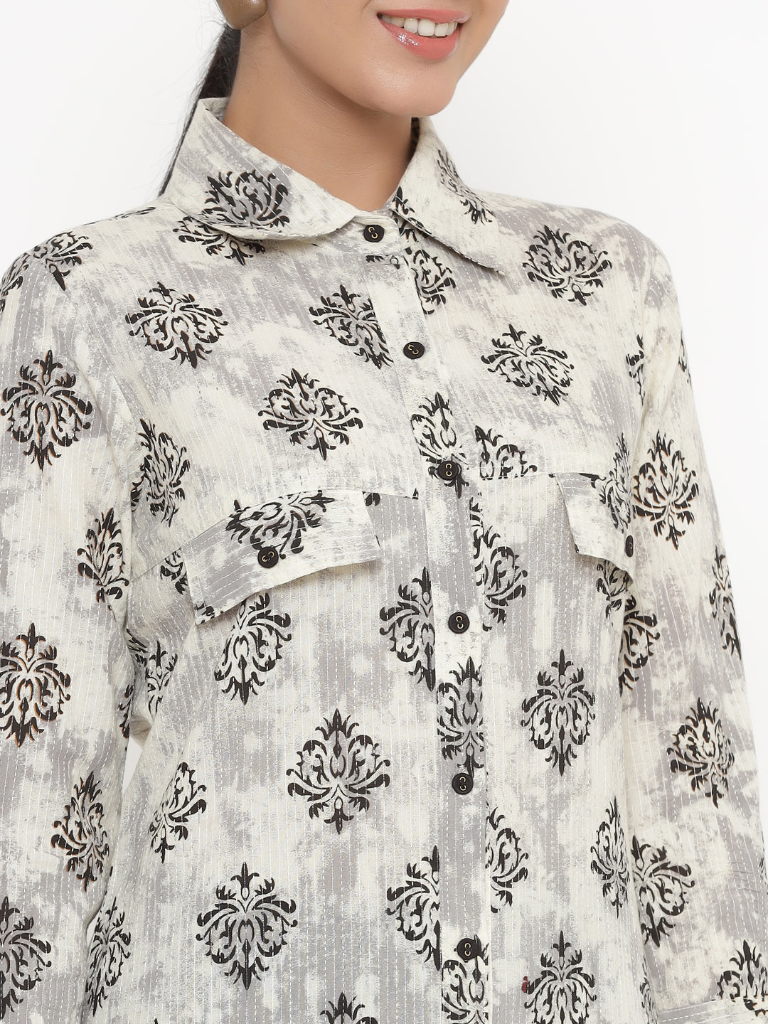 Cotton Printed A-Line Kurta