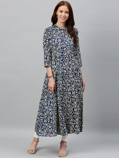 Cotton Printed Anarkali Kurta