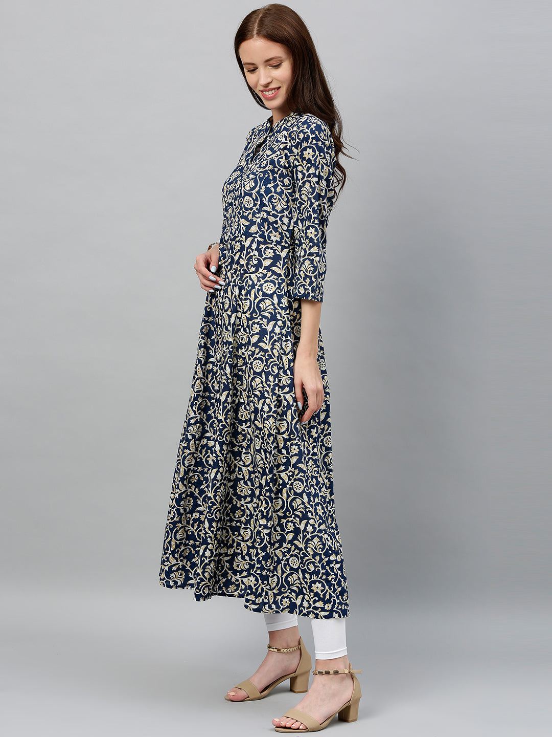 Cotton Printed Anarkali Kurta