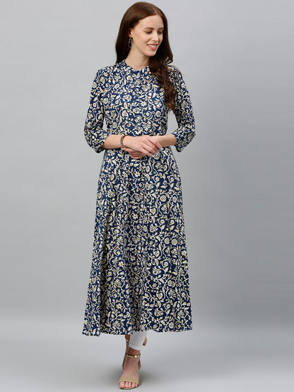 Cotton Printed Anarkali Kurta