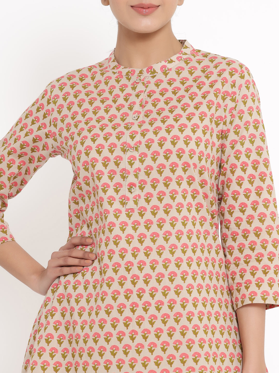 Cotton Printed Regular Top And Pyjama