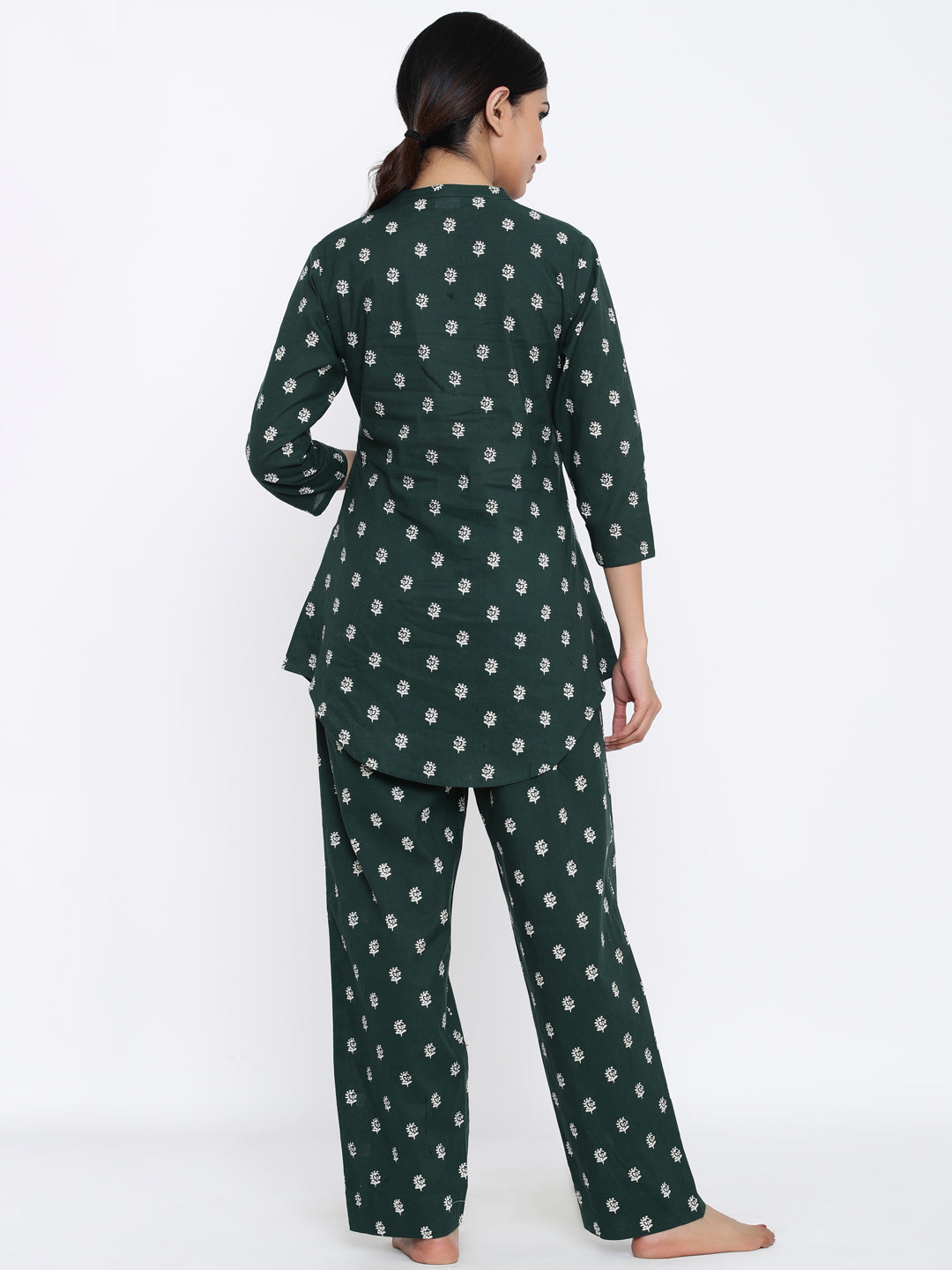 Cotton Printed Regular Top And Pyjama