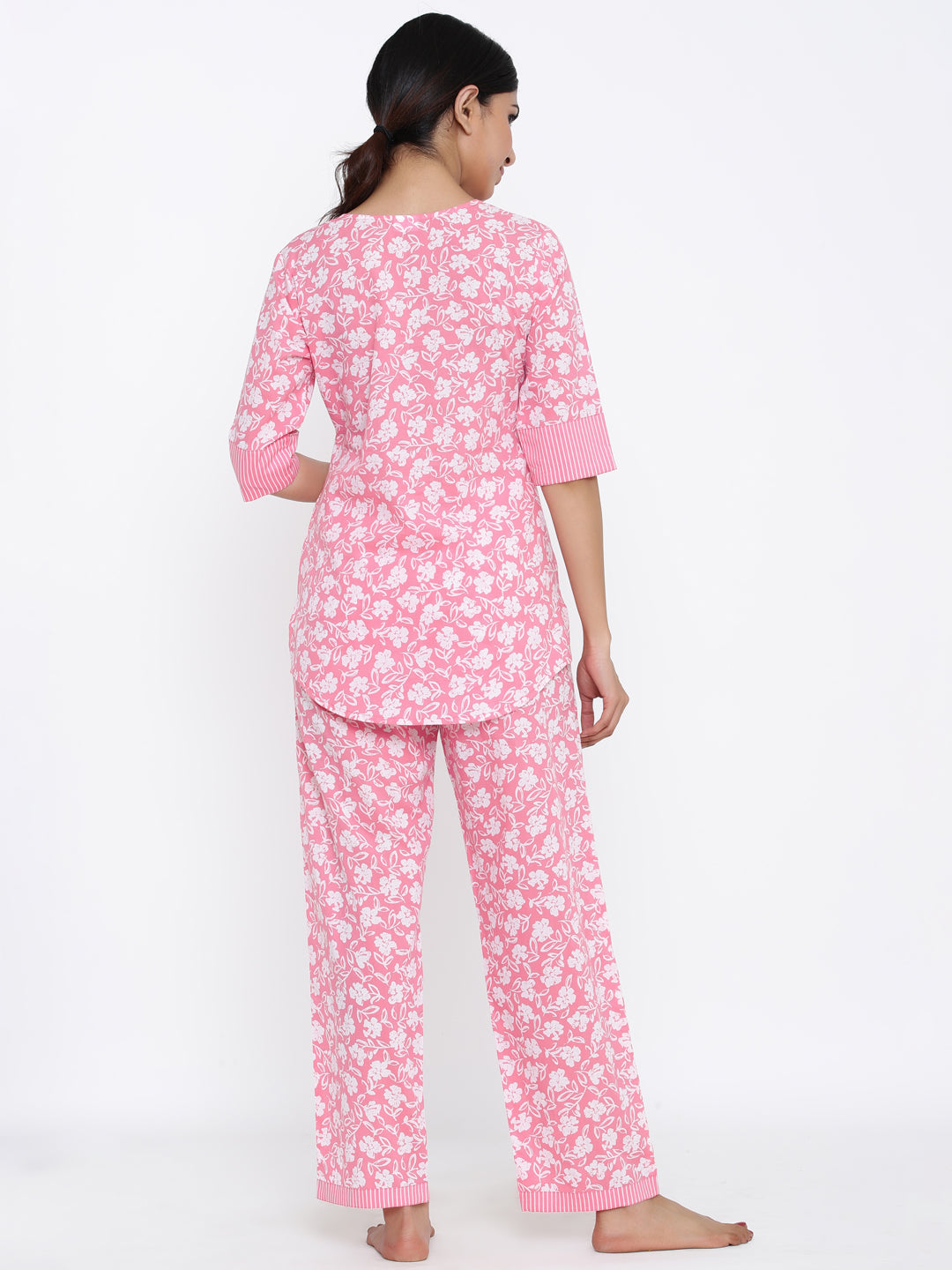 Cotton Printed Regular Top And Pyjama