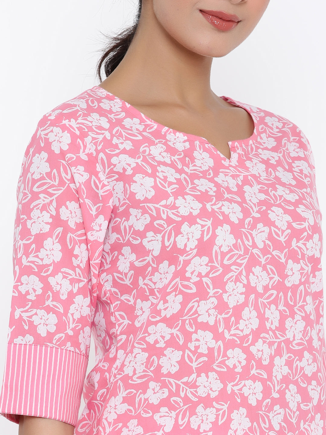 Cotton Printed Regular Top And Pyjama